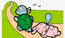 龟兔赛跑漫画,智慧与骄傲的较量